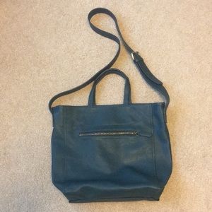 Dark green handbag